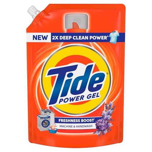 Tide Power Gel Liquid Detergent for Top Load & Front Load – 1kg | 2x Deep Clean Power | Removes Stains & Dirt | Freshness Boost | Fresh Fragrance