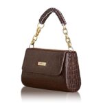 Fargo Premium Vegan Leather Women Sling Bag | Handbag for Women | Brown Color