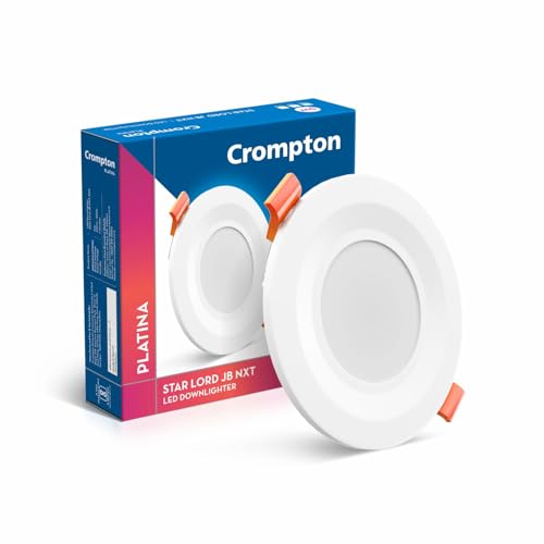 Crompton Star Lord JBNXT Junction Box Downlighter | 5W | Round | Pink | Pack of 1 | Junction Box | Cutout: 3 inch, 75 mm | For use in halls, bedroom, kitchens, office, stores
