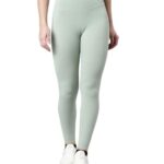 XTEP Women Move with the Sound Green Sports Athletic Leggings-S