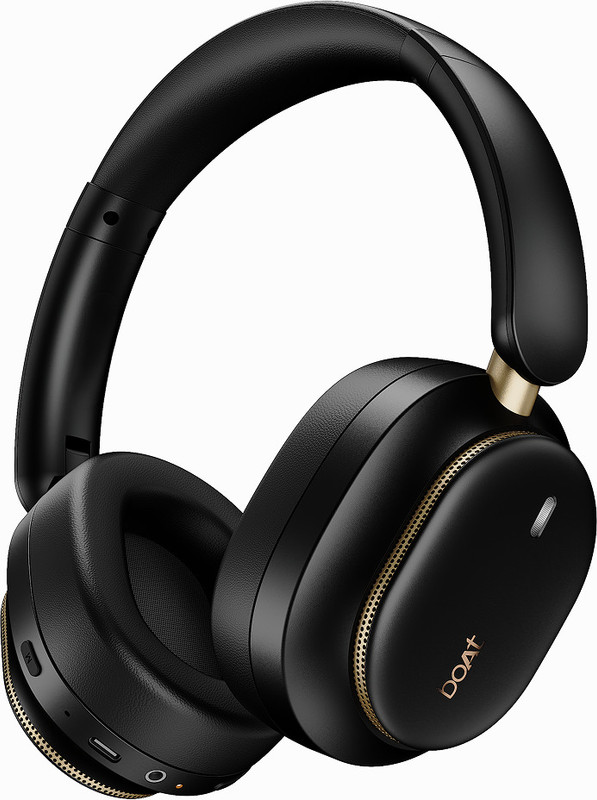 boAt Rockerz Plus 440,Dual Driver,80H Battery,BEAST Mode,ENx,BT v6.0,IPX4,ASAP Charge Bluetooth(Pebble Black, On the Ear)