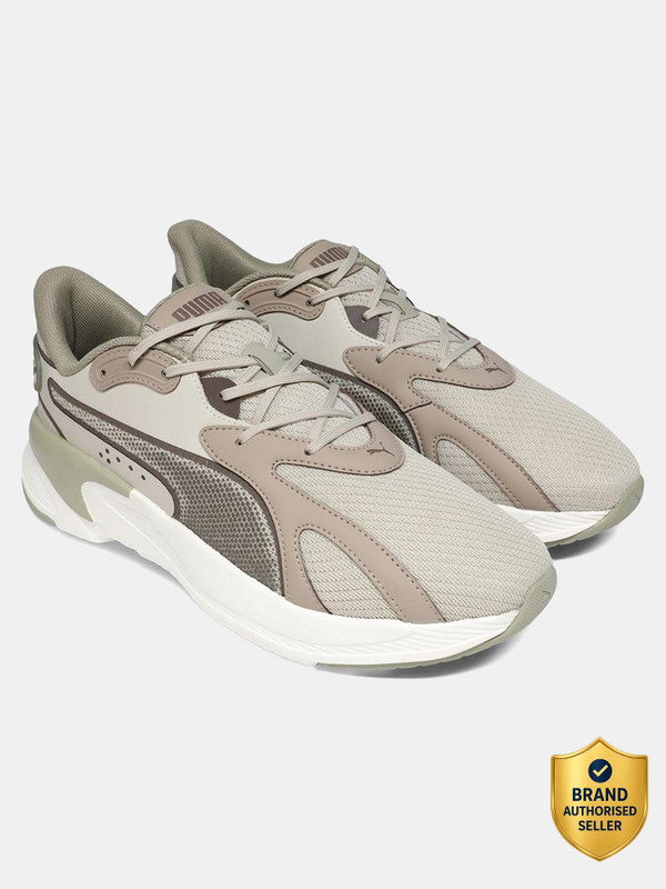 Puma Softride Swiftslip Running Shoes For Men(Beige , 10)