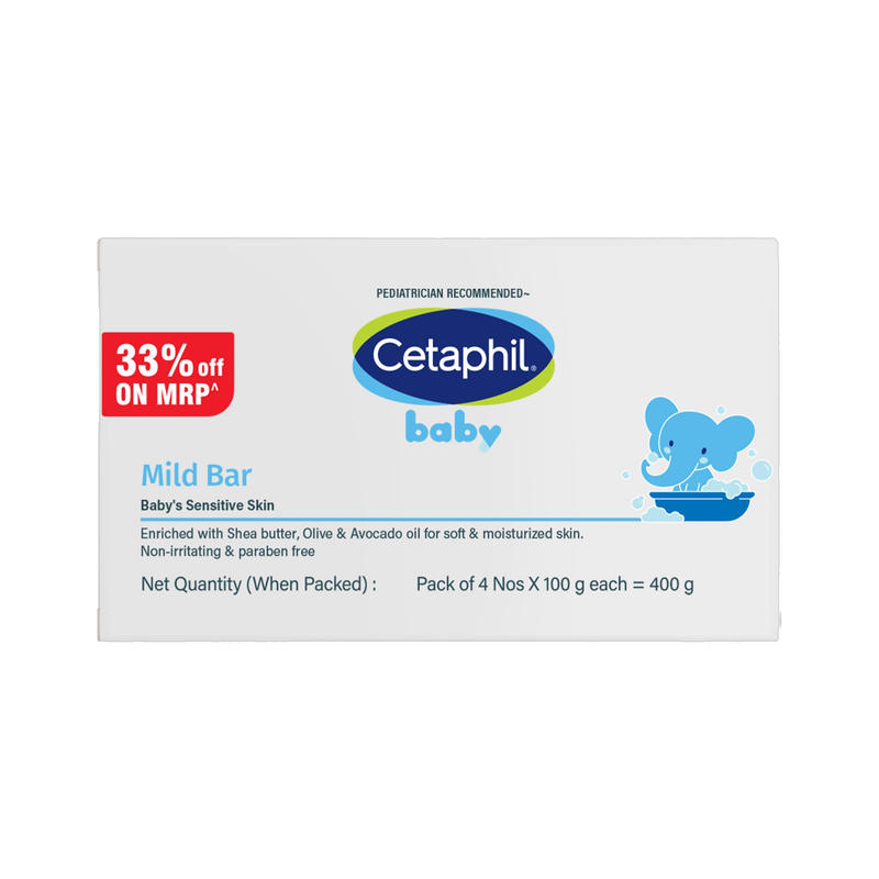 Cetaphil Baby Mild Bar – (4x100gm)(4 x 100 g)