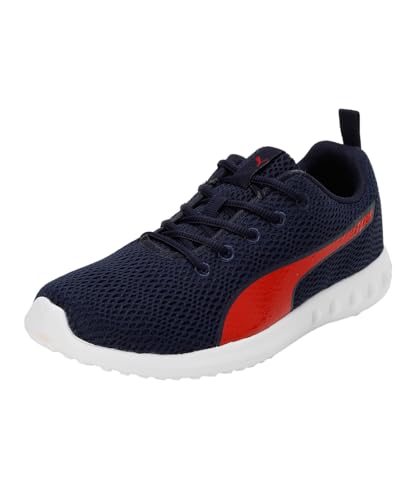 Puma mens Dwane Peacoat-High Risk Red Walking Shoe – 8 UK (19326102)