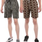 Dollar Solid Men’s Shorts | All-Over Print | One Side Zipper Pocket with Label Branding | Self Waistband with Drawcord | Wide Array of Attractive Prints