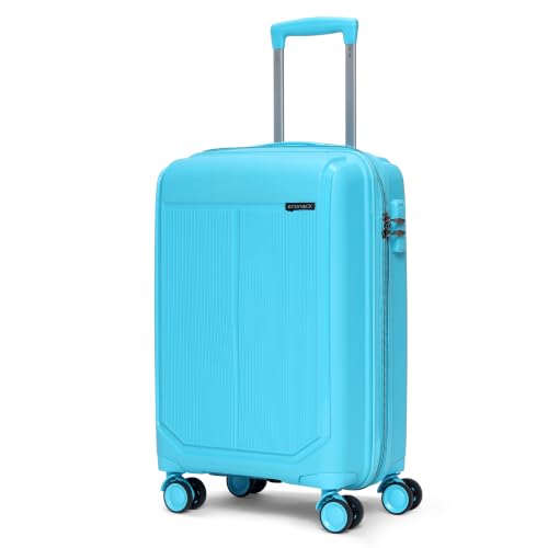 ACEPACK by Verage Megatron Hard Side Polypropylene Luggage Small Cabin 41L | Lightweight Unbreakable Suitcase Set with 360° Silent Spinner Wheels, Number Lock & Telescopic Handle