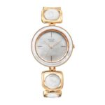 Titan Raga Power Pearls 2.0 with Quartz Analog Mother of Pearl Dial Rose Gold Brass Strap Watch for Women – 95226WM02F