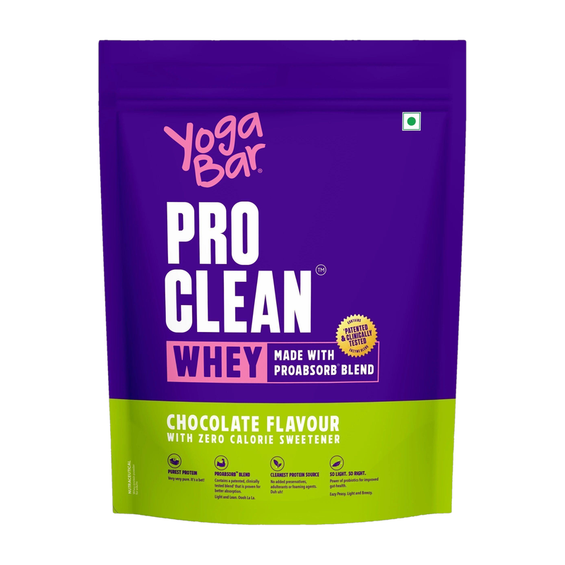 Yogabar Isolate + Concentrate Whey Protein(907 g, Delicious & Chocolatey)