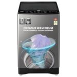 Haier 8 Kg, Oceanus Wave Drum, 15 Min Quick Wash, Smart Wash Programs, Fully Automatic Top Load Washing Machine (ETL80-HBFS5NZP | Brown Grey)