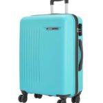 Safari Xylo 8 Wheels Large 81cm Trolley Bag Hard Case Polypropylene 360 Degree Wheeling System Luggage,Recessed Lock, Trolley Bags for Travel, Suitcase for Travel, Cyan