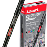 LUXOR Blue CD/DVD/OHP Marker(Set of 10, Blue)