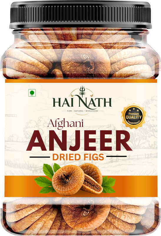 HAI NATH Premium Afghani Anjeer | Naturally Sweet,Soft &Healthy Dried Figs (1 x 1000 g) Figs(1 x 1000 g)