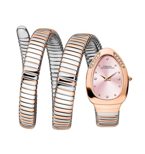 French Connection Pink Analog Dial Watch for Women – FCN0110RTM