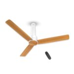 Havells 1200mm Elio Prime BLDC Ceiling Fan | Remote Controlled, High Air Delivery Fan | 5 Star Rated, Upto 60% Energy Saving, 2+1* Year Warranty | (Pack of 1, Pinewood Pearl White)