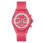 Guess Round 39mm Red Dial Analog Women Watch – GW0438L4