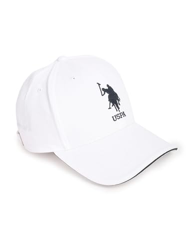 U.S. POLO ASSN. Men’s Cotton Hat (SS23USCAP1006_White_Free Size)
