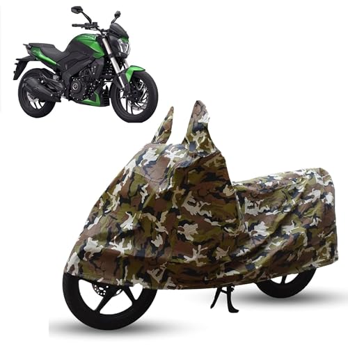 Sulfar Bike Cover for Bajaj Dominar (250 (2025)) | Waterproof, Dustproof & UV Protected | All Weather Two Wheeler Cover (Army Green) New 2026 Variants