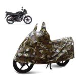 Sulfar Bike Cover for Hero MotoCorp Passion Xtec (110cc Connected) | Waterproof, Dustproof & UV Protected | All Weather Two Wheeler Cover (Army Green) New 2026 Variants