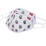 Wiki Champs Mask for Adults (Cupcake, White, Large Size, Pack of 2)