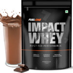 FUELONE Impact Whey Protein Blend, 23g Protein per Scoop, 4.71g BCAA,3.21g Glutamic Acid Whey Protein(1 kg, Chocolate)