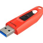 SANDISK Ultra 64GB, USB 3.0, Flash Drive, Upto 130MB/s R, Pendrive, Red, 5Y Warranty (SDCZ48-064G-U46R)