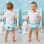 Bembika Baby Training Pant Soft Cotton Reusable Potty Training Pants For Kids Leak-Resistant, Padded Underwear For Babies To Support Diaper Free Transition (M Size For 12-18 Months Underwater World Theme)