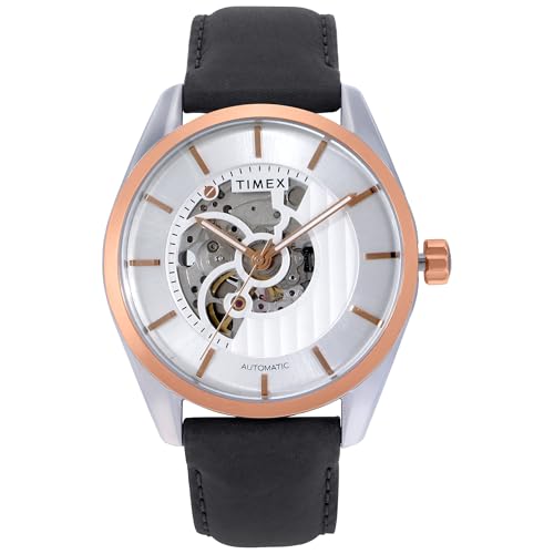 TIMEX Round 44mm Silver Dial Automatic Men Watch – TWEG17502