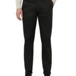 U.S. Polo ASSN. Mens Solid Satin Austin Regular Fit Chinos (USTROSM028_Charcoal_30)