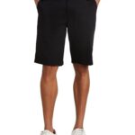 Amazon Brand – Symbol Men’s Regular Fit Cotton Stretchable Shorts (AW19-SHR-ESS-03_Black_34)