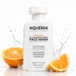 Aqueria 200ml De-Tan & Brightening Vitamin C Face Wash | With Lactic Acid & Niacinamide | Deep Cleansing Face Cleanser for Tan Removal, Pigmentation, Dark Spots, Dull & Uneven Skin Tone | Brightens Skin & Gently Exfoliates | Non-Drying Formula for All Skin Types | 3 Month Pack | Men & Women Gentle Cleanser