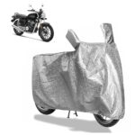 Sulfar Bike Cover for Honda CB350 H’Ness (DLX/DLX Pro) | Waterproof, Dustproof & UV Protected | All Weather Two Wheeler Cover (Silver) New 2026 Variants