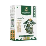 COWBERRY Organic Assam CTC Tea Organic Chai Patti 500 g, Hand-Picked Strong Blend, Lab-Tested 252+ Banned Pesticides, NPOP USDA EU Certified, No Additives & Preservatives