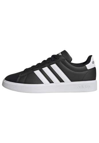 Adidas Men Synthetic Grand Court 2.0 Tennis Shoes Black UK-7