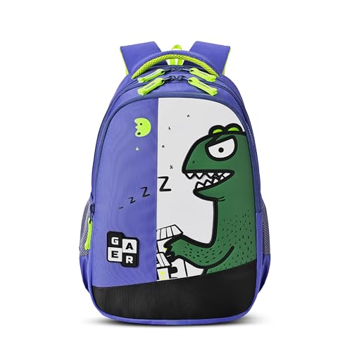 Gear Giant Monster Backpack 15″/20L Small Water Resistant School Bag/Casual Backpack/Daypack/Kids Bag for Boys/Girls (Blue-Green)