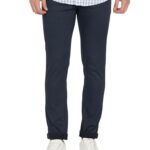 Arrow Slim Fit Textured Trousers_ASAETRO2889_30 Navy