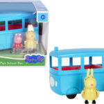 Peppa Pig Peppa’s School Bus with Sound Effects, Preschool Toys for Unisex Aged 3+(Multicolor)