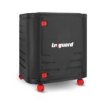Livguard Inverter Battery Trolley with Covered Box | Support Single Jumbo/Flat Plate/Tall Tubular Battery |Heavy-Duty, Easy-Move Stand for Inverter and Battery – Black Red