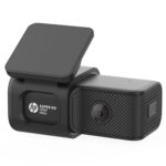 HP Dash Cam F490w: Super HD 1296P, 121° Wide Lens, F2.0 Aperture, Low-Light Clarity, Wi-Fi app (Go Moto Plus), Loop Recording, Parking Mode, G-Sensor, mic, Speaker, 128GB microSD Support