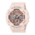 Casio G-Shock GMA-S120MF-4ADR Analog-Digital Rose Gold Dial Women Watch Rose Gold Resin Strap (G732)