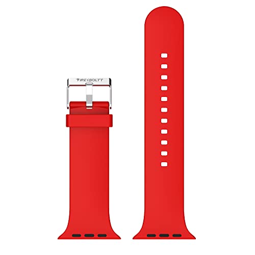 Fire-Boltt Removable Adjustable Silicone Strap Compatible Ring (BSW005) Call (BSW014) – Red, Free Size, WSS005