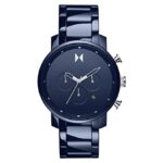 MVMT Ceramic Analog Blue Dial Men Watch-28000204-D, Blue Band