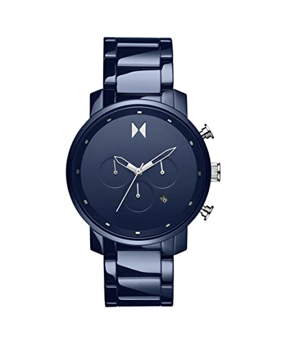 MVMT Ceramic Analog Blue Dial Men Watch-28000204-D, Blue Band