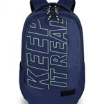 Gear Keep It Real 40L Large Water Resistant School Bag/Casual 5 Compartment Backpack/Daypack/Travel Standard Backpack/Kids Bag/College Bag For Boys/Girls/Men/Women (Navy-Green)