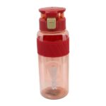 Attro Active Sports 1000ml Water Bottle with Flip Top Lid & Easy to Carry Handle ML Marking Mention for Daily Water Intake BPA Free Leak Proof – Red