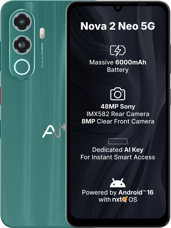 Ai+ Nova 2 Neo 5G (Green, 64 GB)(4 GB RAM)