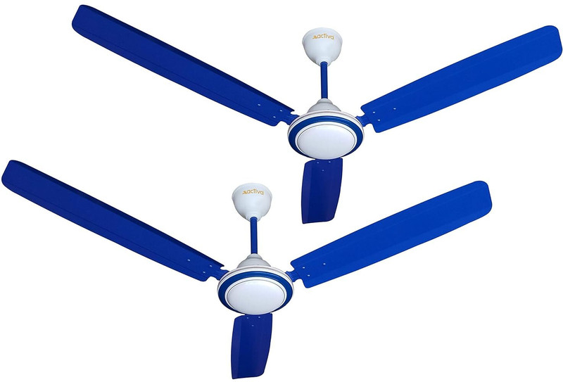 ACTIVA SUPER FAN | High Speed | 5 Star Rated | Semi-Decorative with 2 Year Warranty 1200 mm Ceiling Fan(PEPSI BLUE | Pack of 2)