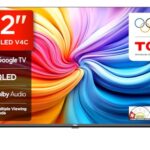 TCL 80 cms (32 inches) HD Ready Smart QLED Google TV | Dolby Audio | HDR 10 | Metallic Bezel-Less | Multiple Viewing Mode | 32V4C