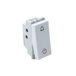 Wipro Northwest Nowa 6A Bell Push With Indicator, White (pack of 1)