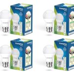 Crompton Param LED Bulb | 9W | Cool Day Light | B22 Base | 180 Degree Coverage | 4kV Surge Protection | 440V High Voltage Protection | Pack of 4