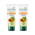 Biotique Papaya Deep Cleanse Face Wash | Gentle Exfoliation | Visibly Glowing Skin | 100% Botanical Extracts| Suitable for All Skin Types | 2x100ml